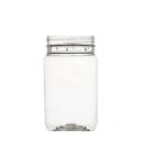 10x 500g Plastic Honey Jars + Lids - Round Clear Food Grade Packaging Containers