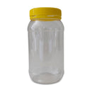 10x 1Kg Plastic Honey Jars + Lids - Round Clear Food Grade Packaging Containers
