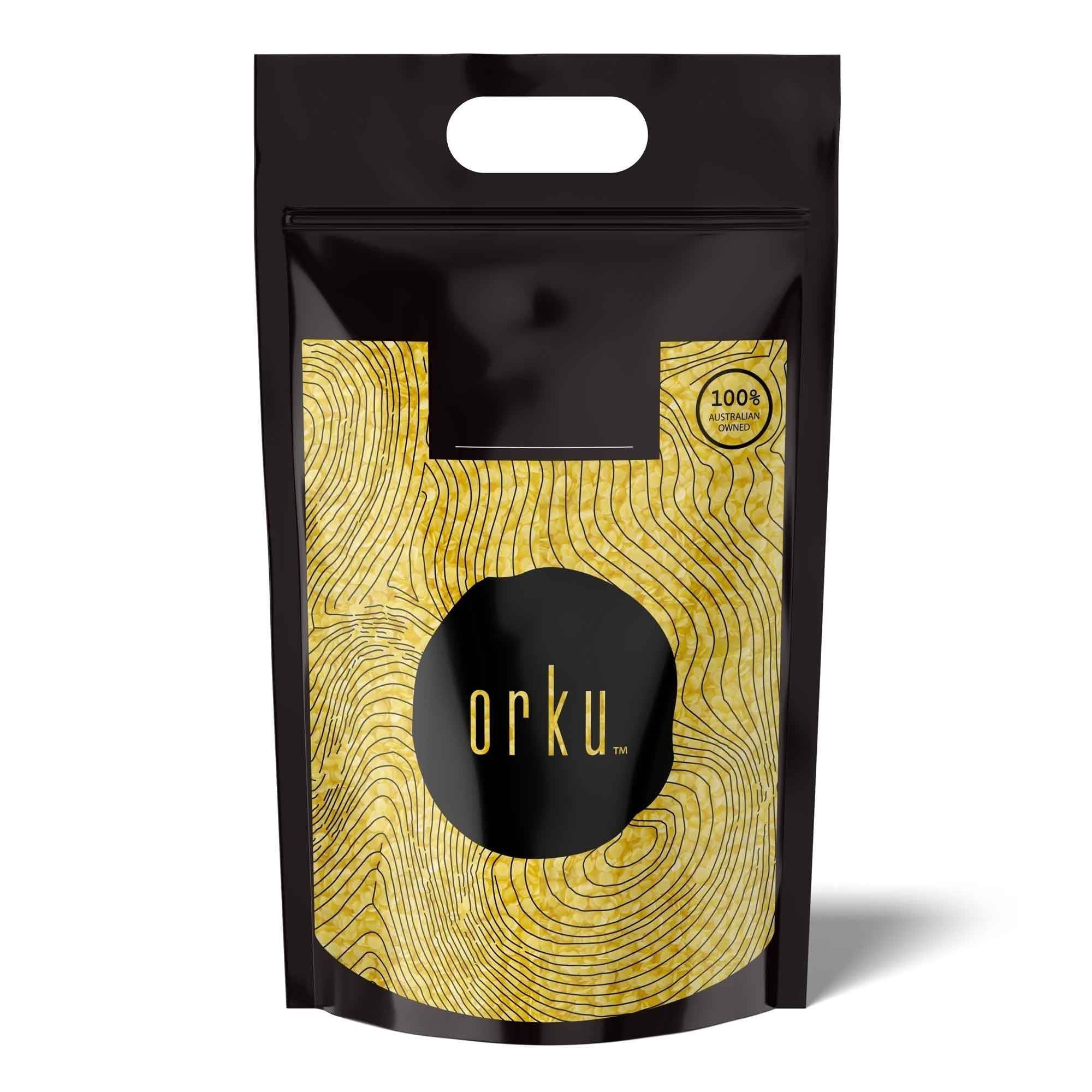 Orku 10Kg Organic Beeswax Pellets Yellow - Cosmetic Grade Bees Wax Pastilles Bulk