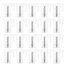 20x 1L Measuring Jug Heavy Duty Clear Plastic Propylene Food Grade BPA 5 Pro-Jug