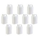 10x 5L White HDPE Plastic Bottles + Tamper Tel Caps - Dangerous Goods Jerry Can