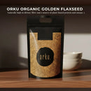Orku 5Kg Organic Golden Linseed Flaxseed Whole Grain Non GMO Bulk