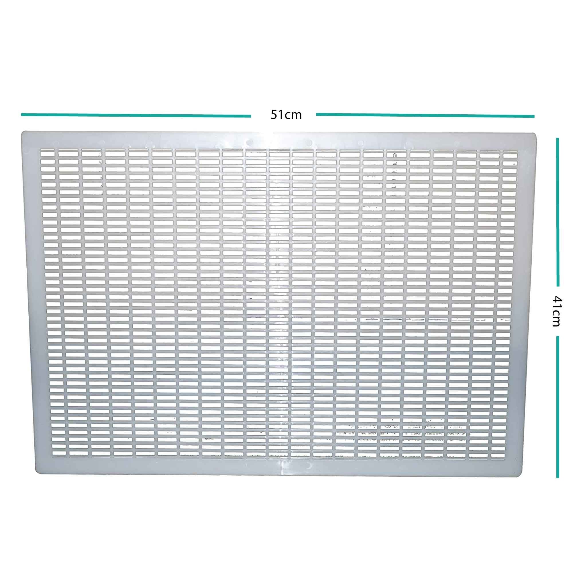 10x Frame Queen Bee Excluder For 10 Frame - Plastic 51x41cm Grill Trapper