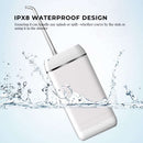 Teeth Water Flosser Rechargeable Cordless Cleaner - Travel Oral Irrigator White