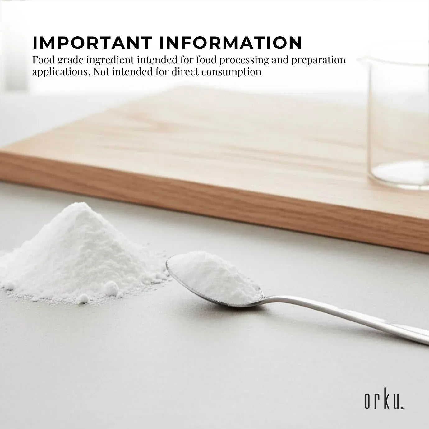 Orku 10Kg Fine Calcium Sulphate Gypsum Powder - Dihydrate Food Grade FCC E516