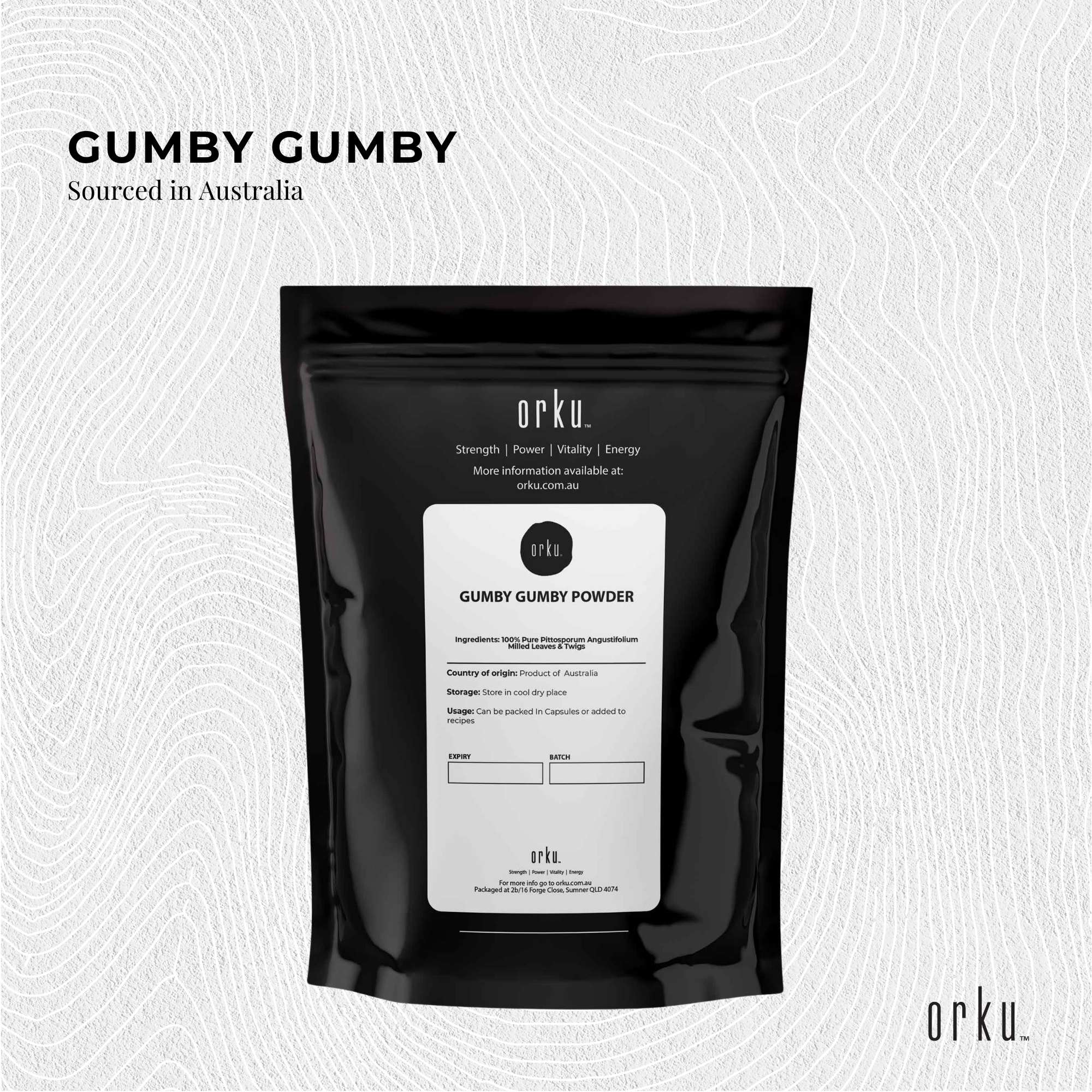 2Kg Gumby Pure Powder - Gumbi Aboriginal Plant Pittosporum Angustifolum