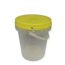 Bulk 100 x 1.2L Empty Honey Bucket with Lid - 1.5Kg Clear Tamper Proof Plastic Tub