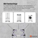 Tooleroo Washing Machine Stand - 300Kg Adjustable Wheeled Fridge Appliance Base