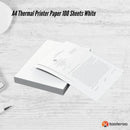 Tooleroo 20x 100 Sheet Pack A4 Thermal Printer Paper White - BPA Free Bulk