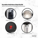 Kitchee 10L Electric Water Boiler - Stainless Steel Commercial Hot Liquid Urn