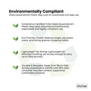 100x Medium Reusable Plastic Singlet Shopping Bags - 80% Recycled 38UM Compliant
