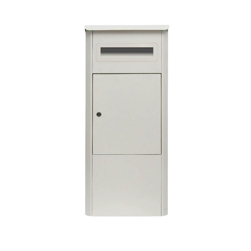 Parcel Delivery Drop Box Mailbox - Secure Home Package Locker 38x38x90cm White