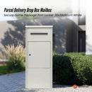 Parcel Delivery Drop Box Mailbox - Secure Home Package Locker 38x38x90cm White