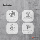 Parcel Delivery Drop Box Mailbox - Secure Home Package Locker 38x38x90cm White