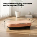 Social Hike 55cm Vibration Plate Machine Full Body Exercise Platform 200W Pink