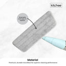 Kitchee Refillable Spray Floor Mop with Reusable & Washable Multi-Surface Microfibre Pad
