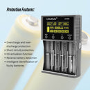 LiitoKala Lii-M4S Battery Charger LCD 4-Slot USB Li-ion NiMH Test Discharge Mode