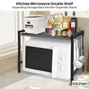 Kitchee Microwave Single Shelf - Expanding Storage Rack Kitchen Organiser Stand