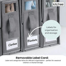 Kitchee Foldable Bed Sheet Storage Box - Linen + Closet Organiser Grey