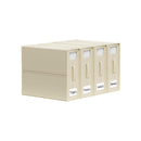 Kitchee 4x Foldable Bed Sheet Storage Box - Linen + Closet Organiser Beige
