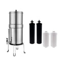 Orku 23L Gravity Benchtop Water Filter System with Gauge - Stainless Steel