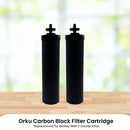 Orku Carbon Block Filter Cartridge - Replacement for Berkey BB9-2 Gravity Filter