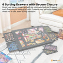 Social Hike Puzzle Felt Board 1000pcs - Folding Portable Stand Cover and Drawers