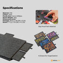 Social Hike Puzzle Felt Board 1000pcs - Folding Portable Stand Cover and Drawers