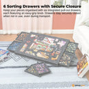 Social Hike Puzzle Felt Board 1500pcs - Folding Portable Stand Cover and Drawers