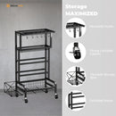 Social Hike Gym Equipment Storage Rack on Wheels - Dumbbells Weights Organiser