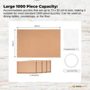 Social Hike 1000pcs Puzzle Board 4 Drawer with Cover -  Wooden Rotating Tabletop