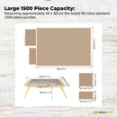 Social Hike 1500pcs Puzzle Board Table 6 Drawer with Cover - Wooden Folding Legs