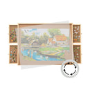 Social Hike Puzzle Board 1500 pcs  - Rotating Tabletop with 4 Drawers and Cover