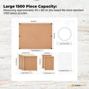 Social Hike 1500pcs Puzzle Board 6 Drawer with Cover - Wooden Rotating Tabletop