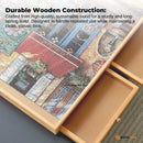 Social Hike 1500pcs Puzzle Board 6 Drawer with Cover - Wooden Rotating Tabletop