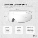 Orku Rechargeable Eye Massager - Heat Compression Vibration Bluetooth White