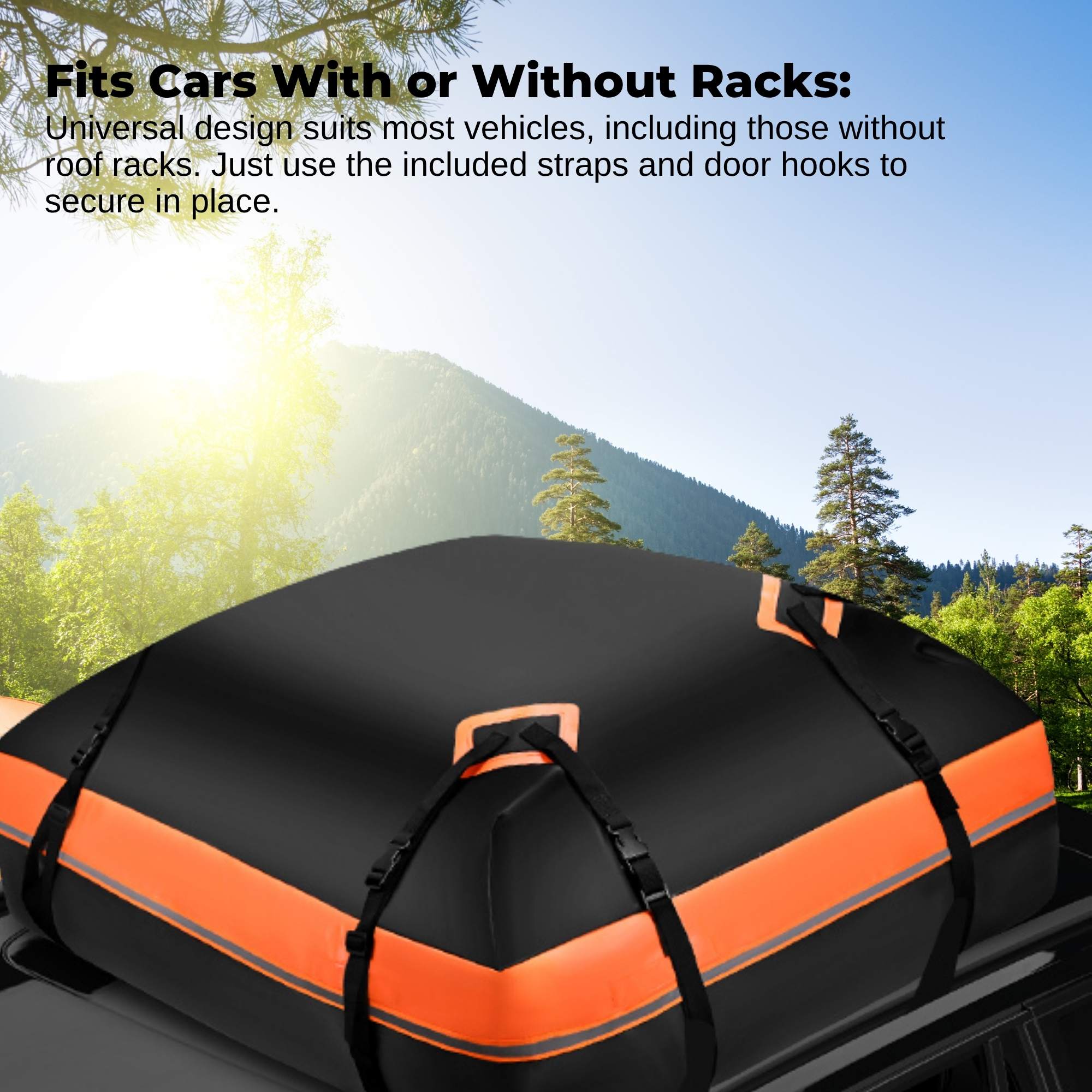 Social Hike 428L Car Rooftop Storage Carrier - Soft-Shell Waterproof Roof Bag