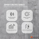 Tooleroo USB Rechargeable Desktop CD Player Speaker – Bluetooth Portable Black