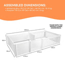 Rooster Farms PVC Dog Whelping Box + Play Pen 1.9m x .95m x 0.48m - Birthing Kit