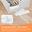 Rooster Farms PVC Dog Whelping Box + Play Pen 1.9m x .95m x 0.48m - Birthing Kit