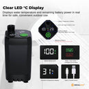 Social Hike Portable Camping Shower Kit - 6000MAh Outdoor Rechargeable Pump LED
