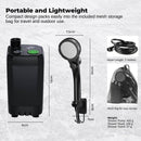 Social Hike Portable Camping Shower Kit - 6000MAh Outdoor Rechargeable Pump LED
