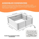 Rooster Farms 1.48m PVC Dog Whelping Box Puppy Birthing Pen - Anti-Crush Rail