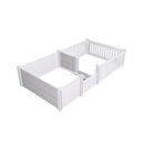 Rooster Farms 2.96m x 1.48m PVC Dog Whelping Box + Playpen Kit - Anti-Crush Rail