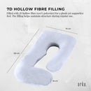 Orku Maternity Pregnancy Pillow - J-Shape Full Length for Side Sleepers Grey