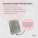Orku Maternity Pregnancy Pillow - J-Shape Full Length for Side Sleepers Grey