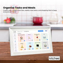 Kitchee 10" Digital Calendar Smart Family Planner - 25.5cm Touchscreen White
