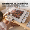 Social Hike Puzzle Board 1500 pcs - Felt Tilting Portable Cover + Drawers Silver