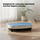 Social Hike 55cm Vibration Plate Machine Full Body Exercise Platform 200W Blue