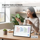 Kitchee 10" Digital Calendar Smart Family Planner - 25.5cm Touchscreen Black